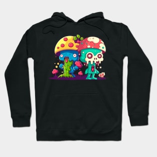 Funny Zombie mushrooms Hoodie